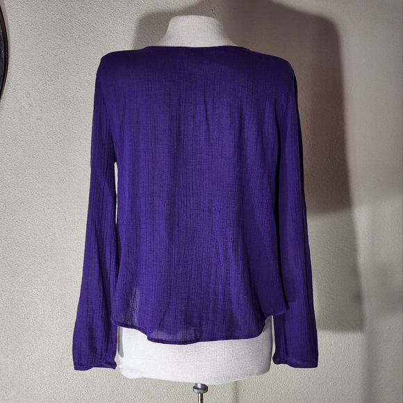 Decree Boho Top Purple Size M - Picture 10 of 15